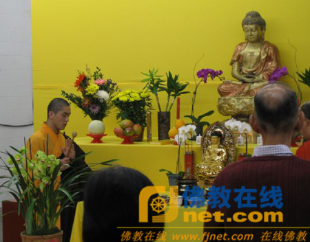 美国少林文化中心举行新建大雄宝殿揭匾仪式（图）(图2)
