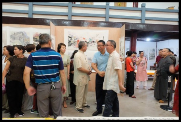 温州雁荡山能仁寺为庆祝建国70周年华诞举办书画展(图12)