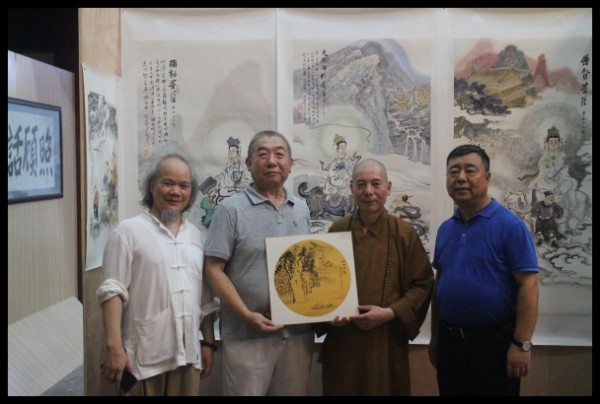 温州雁荡山能仁寺为庆祝建国70周年华诞举办书画展(图16)