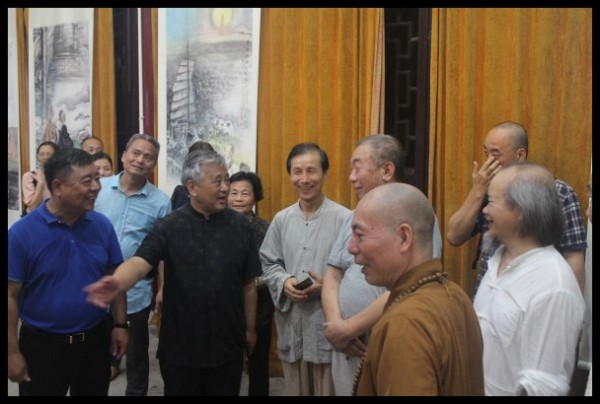 温州雁荡山能仁寺为庆祝建国70周年华诞举办书画展(图18)