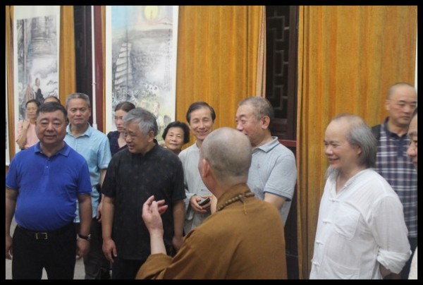 温州雁荡山能仁寺为庆祝建国70周年华诞举办书画展(图19)