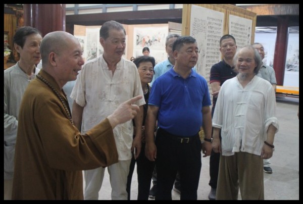 温州雁荡山能仁寺为庆祝建国70周年华诞举办书画展(图21)