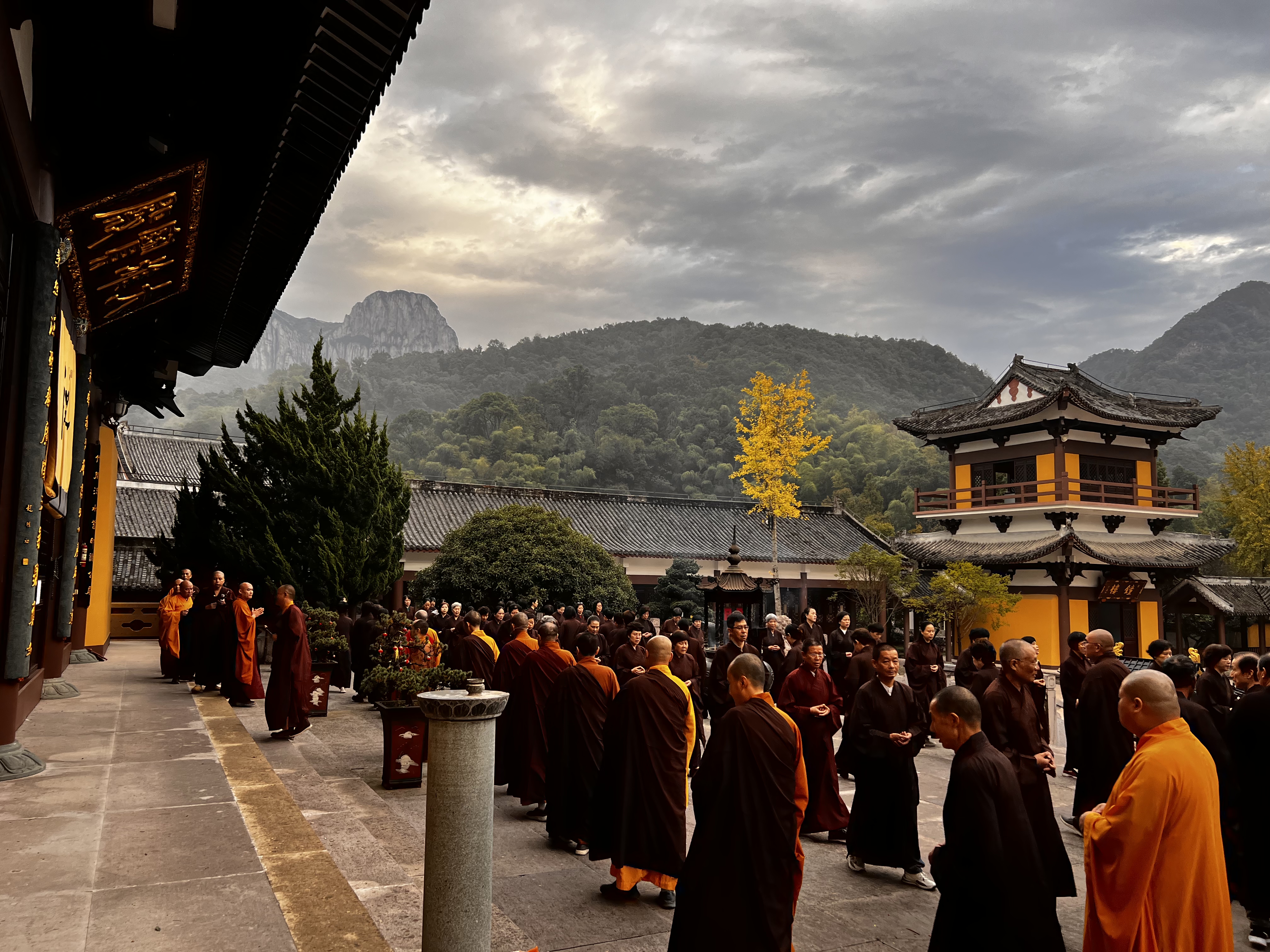  温州雁荡山能仁寺2023年冬季《法华七》法会念诵功德圆满结束(图7)